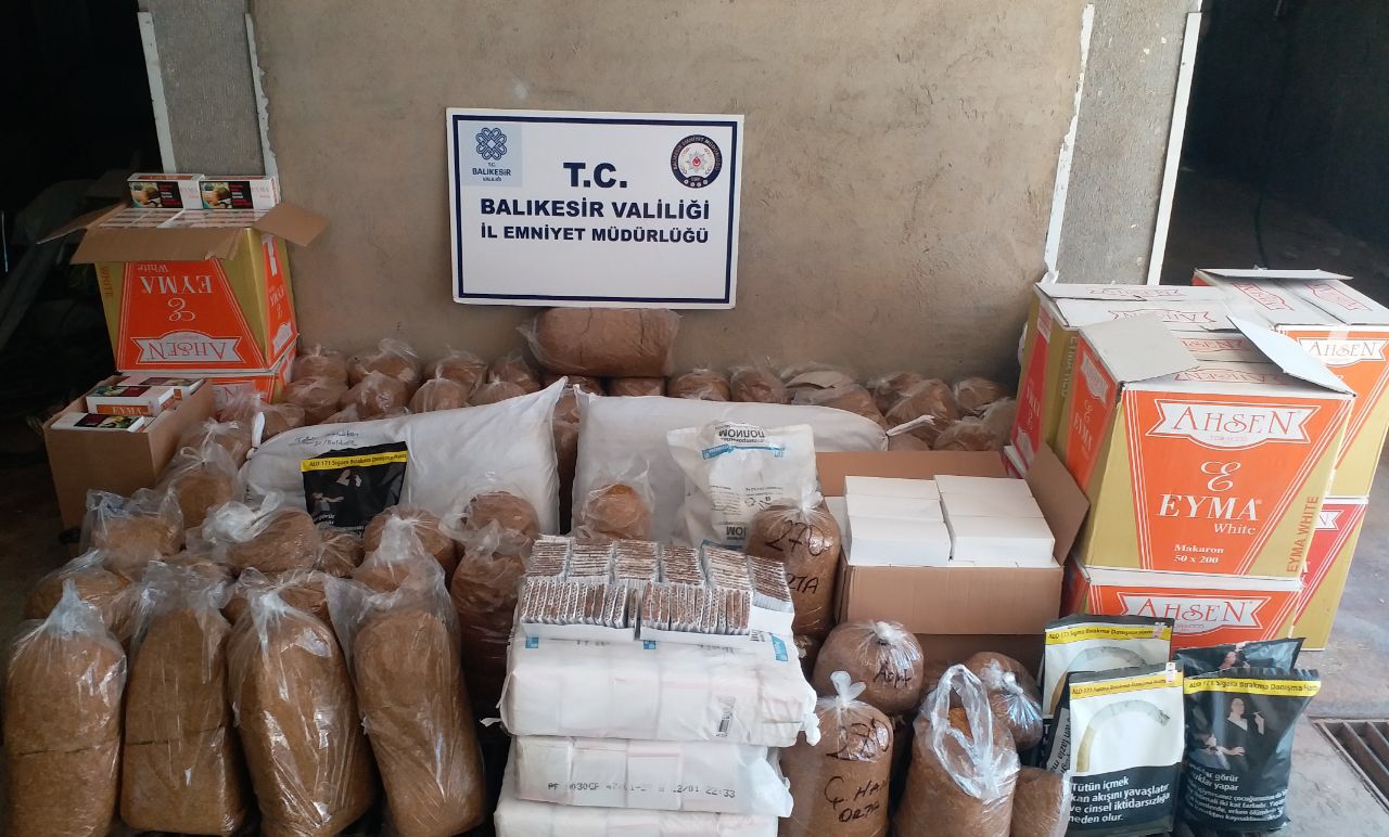 Polisten Tütün ve Tütün Mamülleri Operasyonu