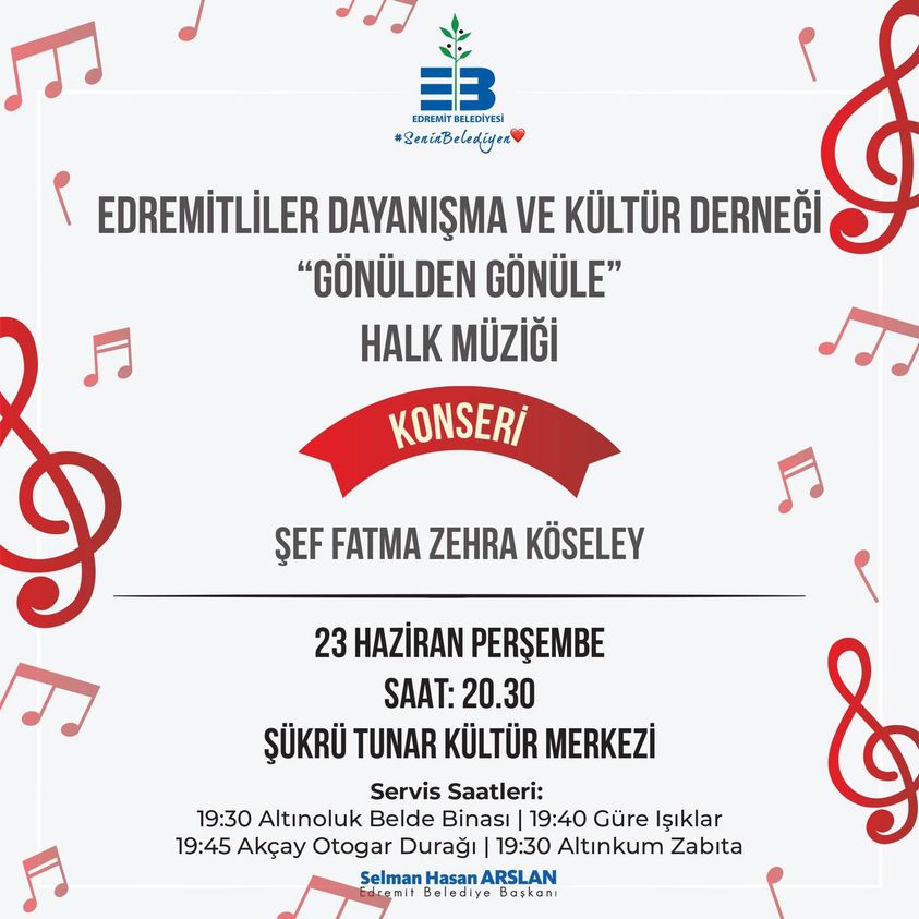 Gönülden Gönül’ e Halk Müziği Konseri