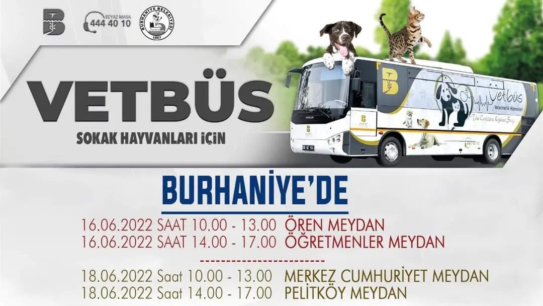 Sokak Hayvanları için, VETBÜS Burhaniye’de