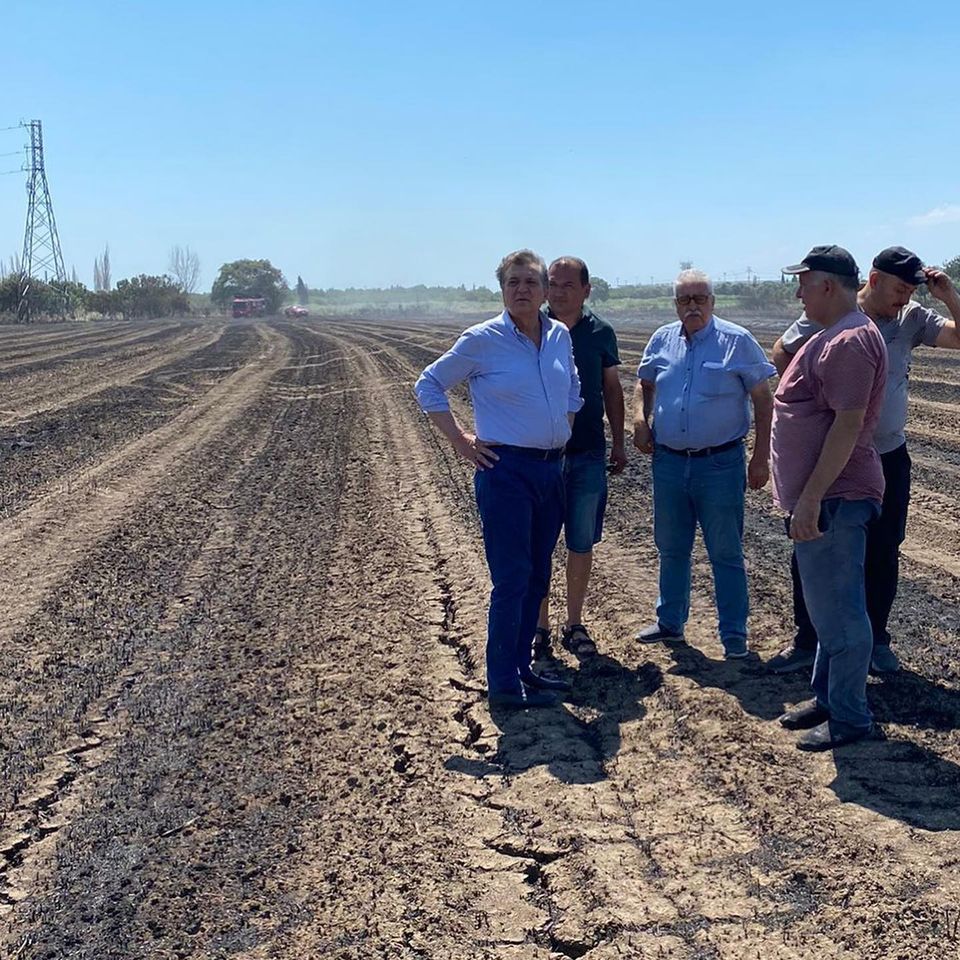 Bostancı da Yangın Sonrası Bölgede İnceleme