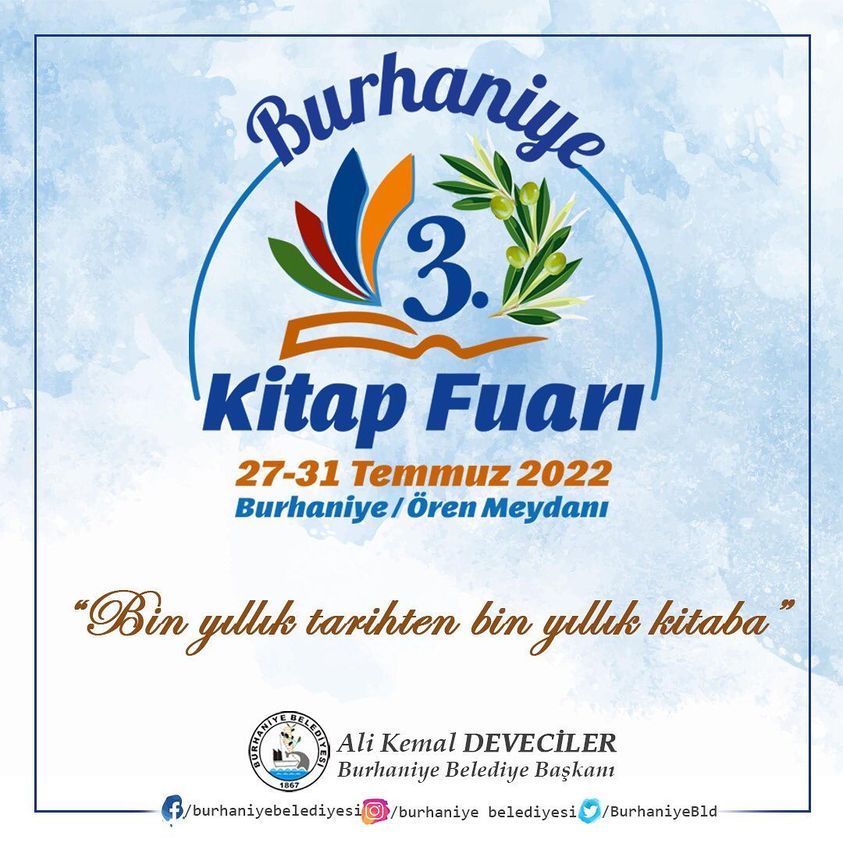 3. Burhaniye Kitap Fuarı Temmuzda Kitapseverlerle Buluşacak