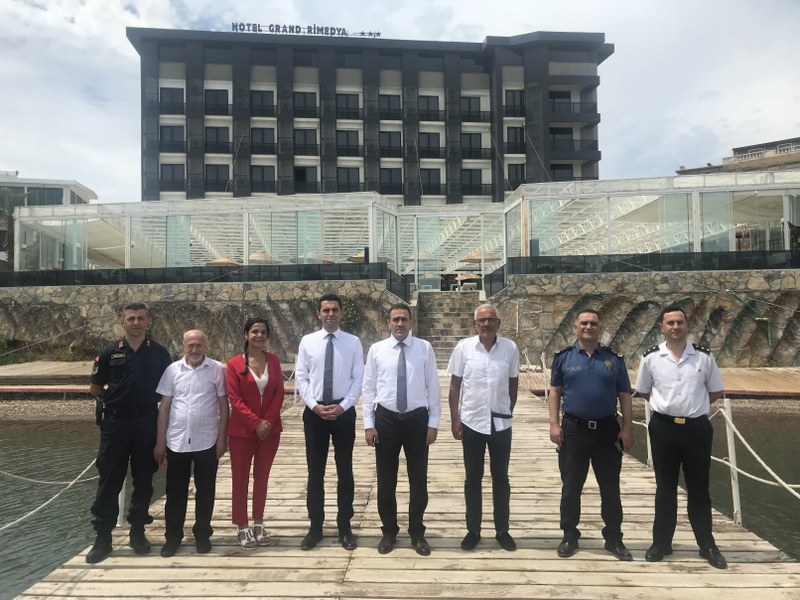 KAYMAKAM İLYAS MEMİŞ GRAND RİMEDYA HOTEL VE ALİENTO BUTİK HOTEL’ E ZİYARETTE BULUNDU