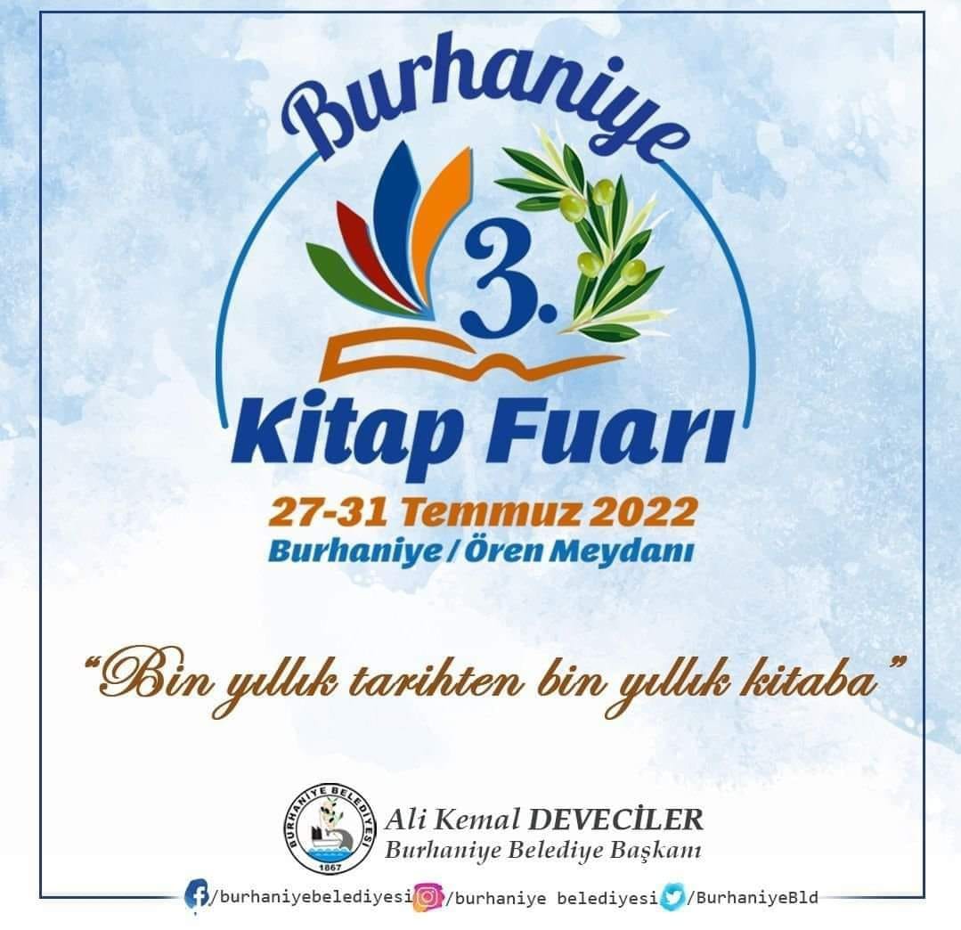 BURHANİYE KİTAP FUARI TEMMUZDA KİTAPSEVERLERLE BULUŞACAK