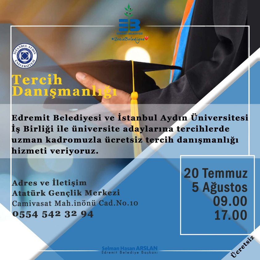 Edremit Belediyesi YKS Tercihlerini Yaparken Gençlerin Yanında.