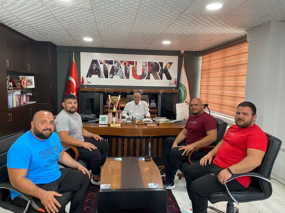 Başkan Barcin’ a Başpehlivan’ dan Ziyaret