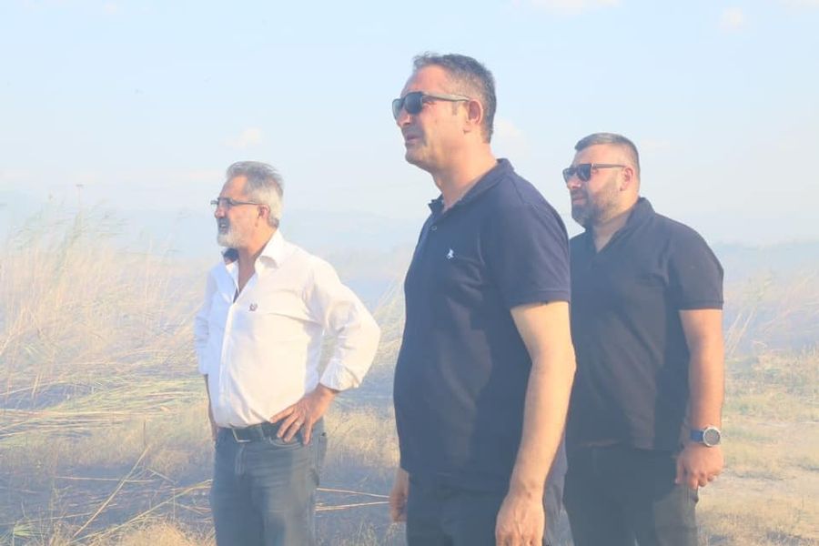 CHP İlçe Örgütü Sazlık Alanlarda Yangın Bölgesinde