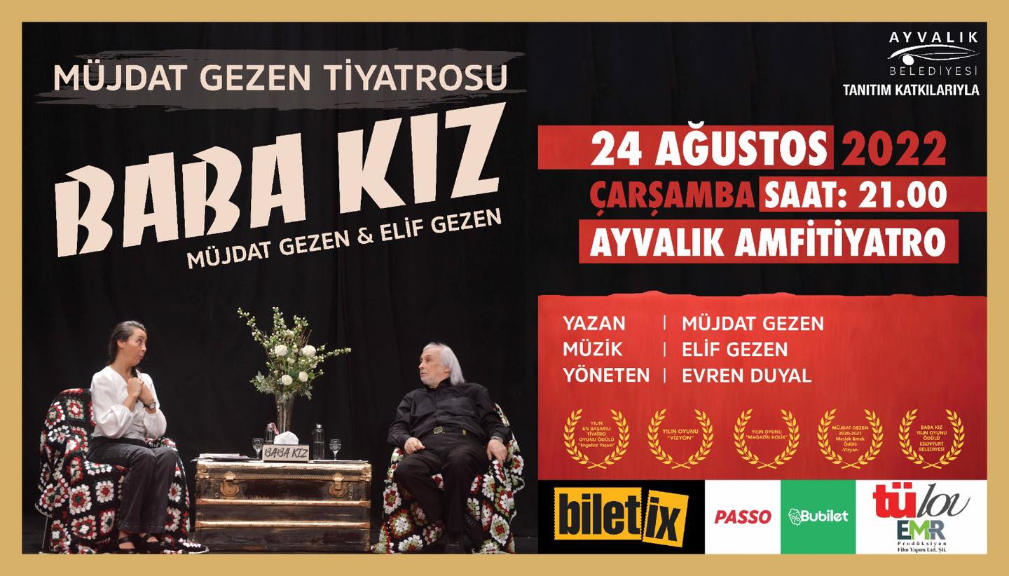 Ayvalık İlçesinde Müjdat Gezen 62. Sanat Yılında Sahnelerde