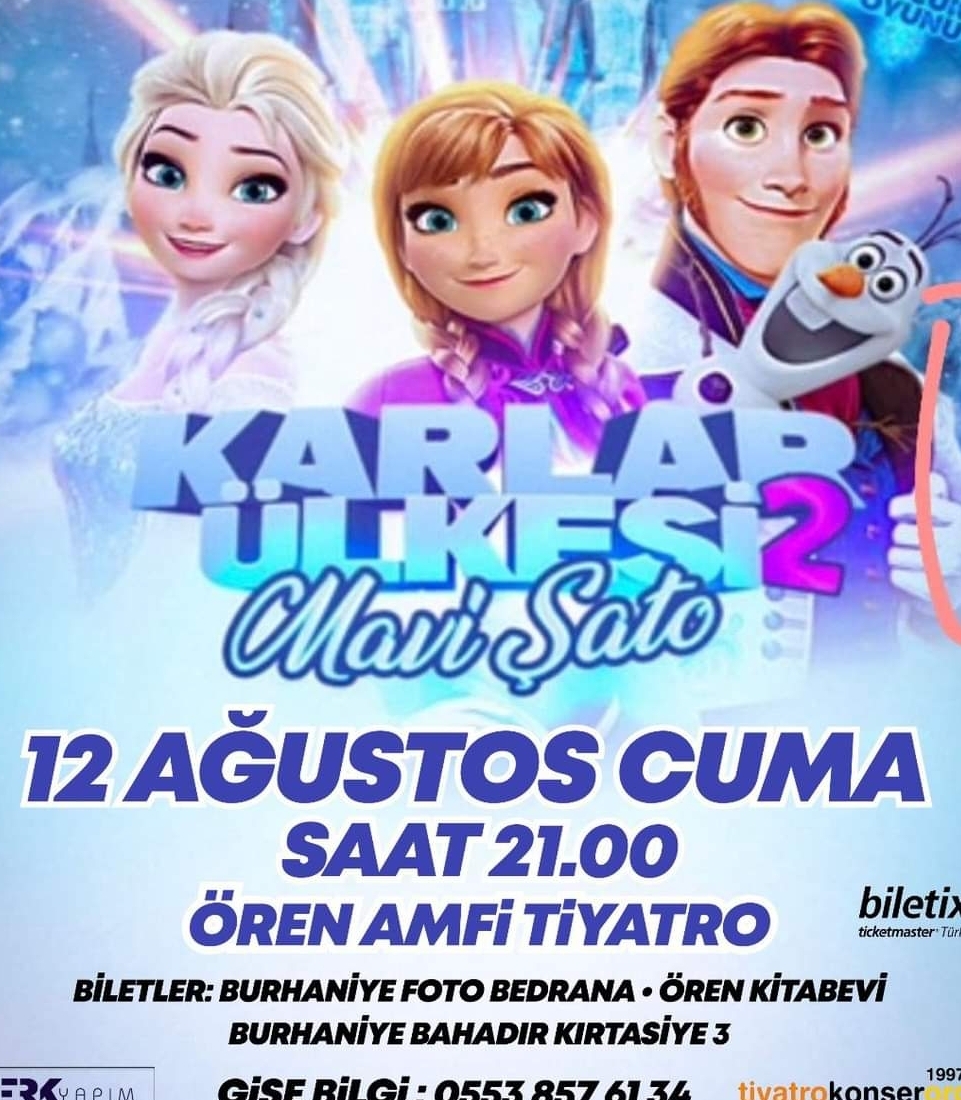 Burhaniye Belediyesin’den 10 Çocuğa “Karlar Ülkesi 2 Mavi Şato” Tiyatro Bileti Hediye