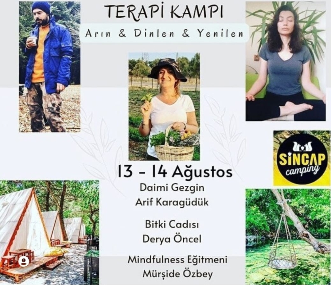 Sincap Camping’de Aroma Terapi Kampı’na Hazırlanıyor