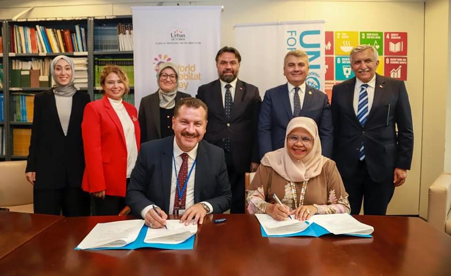 BM Habitat İcra Direktörü İle Başkan Yılmaz Arasında Protokol İmzalandı