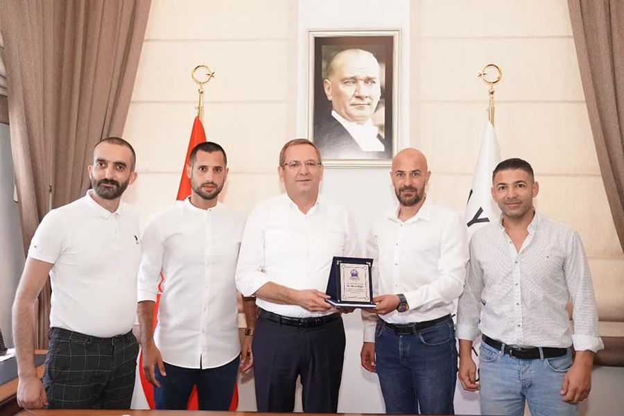 Başkan Ergin’ e Girne Belediyesinden Ziyaret.