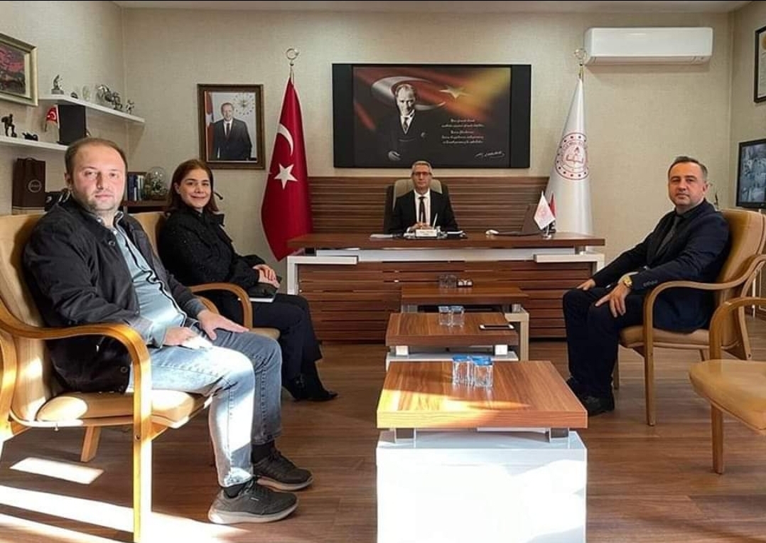 Üstek Koleji Yöneticileri Yeni Milli Eğitim Müdürü Çiğer’i Ziyaret Etti