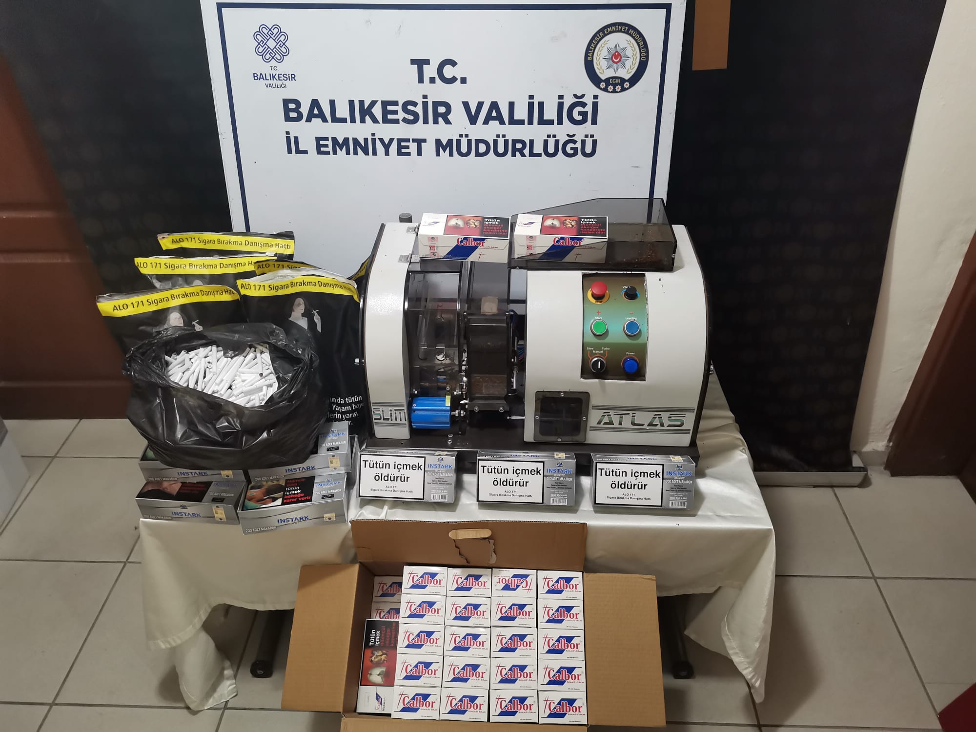 Balıkesir Polisinden Tütün Operasyonu