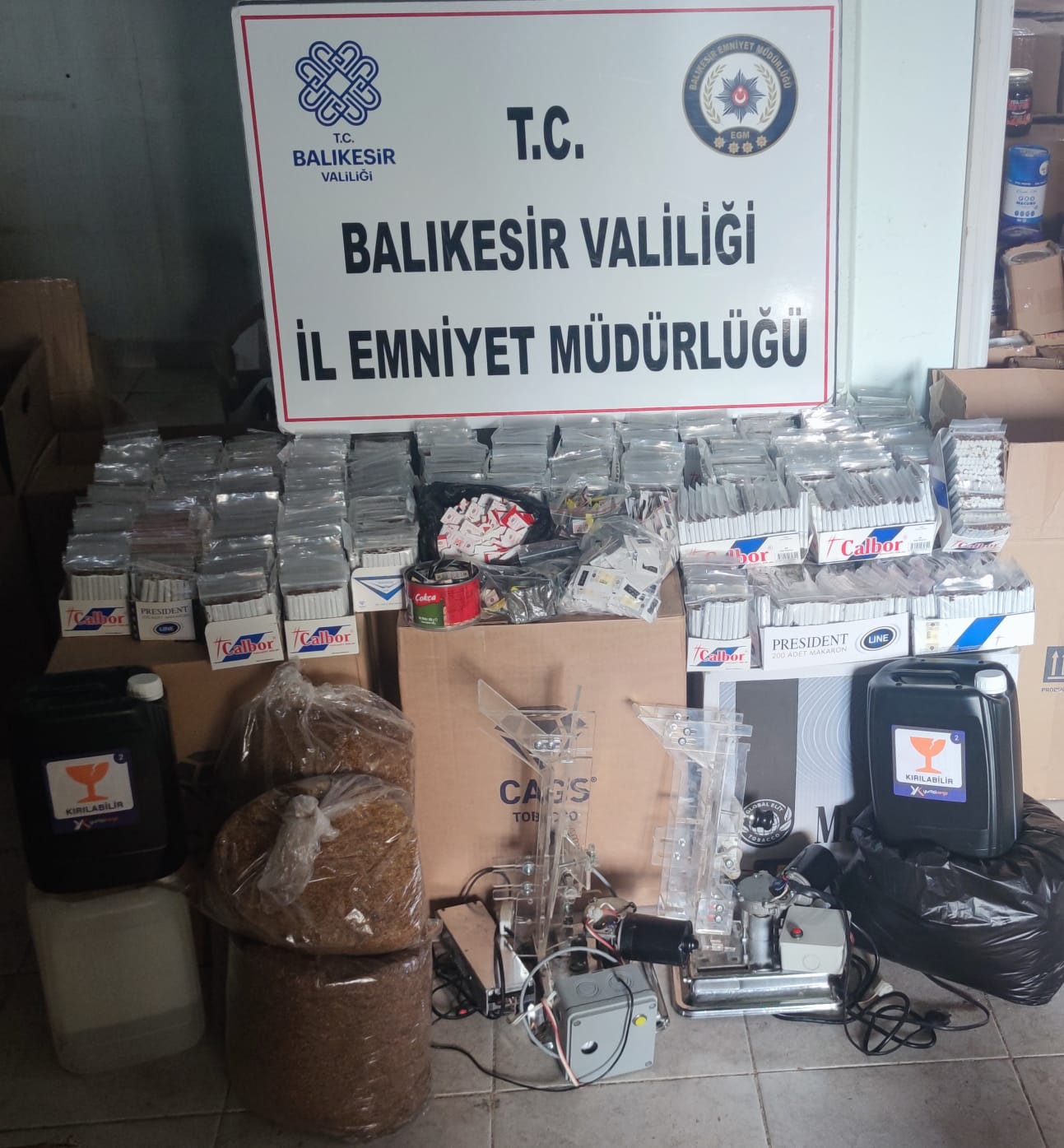 KOM Şubeden Tütün Operasyonu