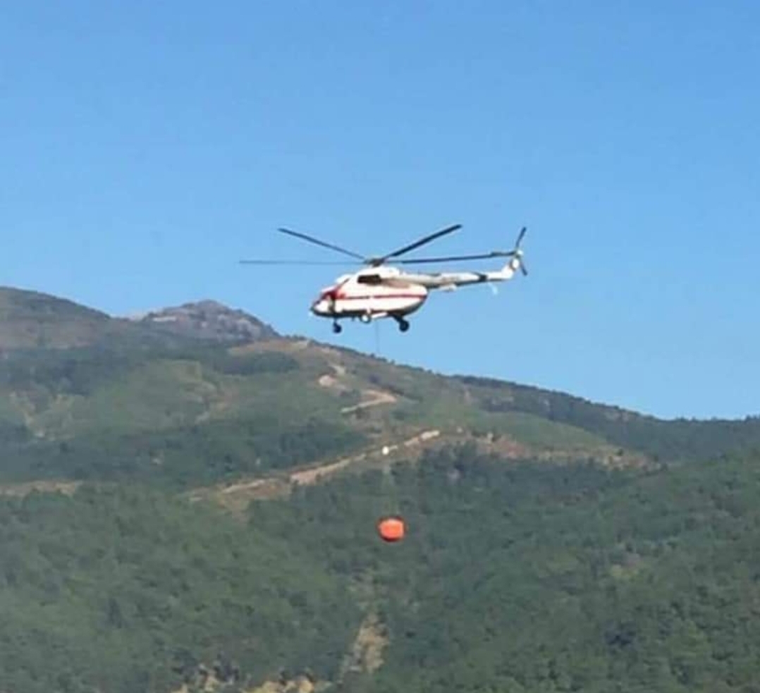 Kazdağları’nda ki Yangın Söndürmeye Çalışılıyor