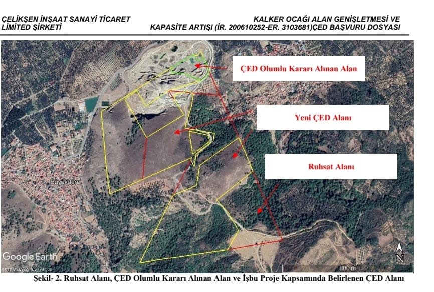 Çelikşen Taş Ocağının Yeni ÇED Başvuru Raporu Bakanlıkça Sonlandırıldı