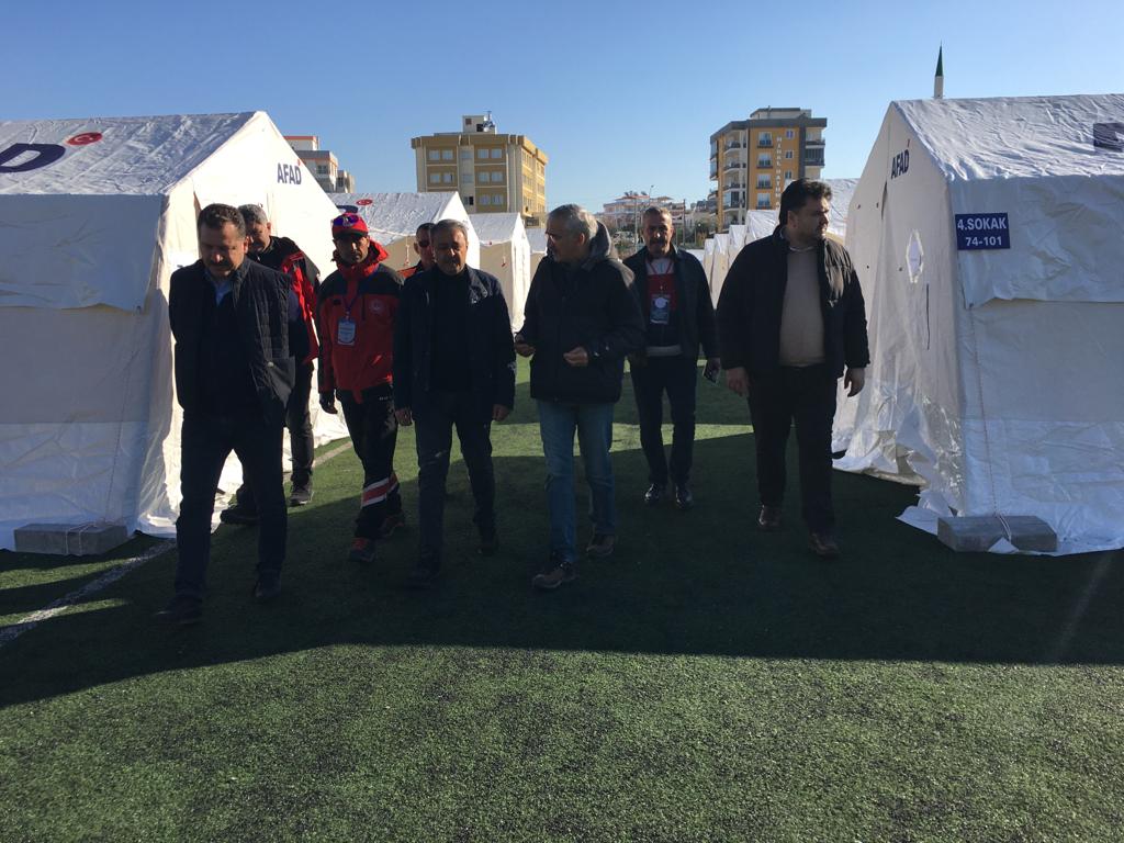 Başkan Ersoy Deprem Bölgesinde