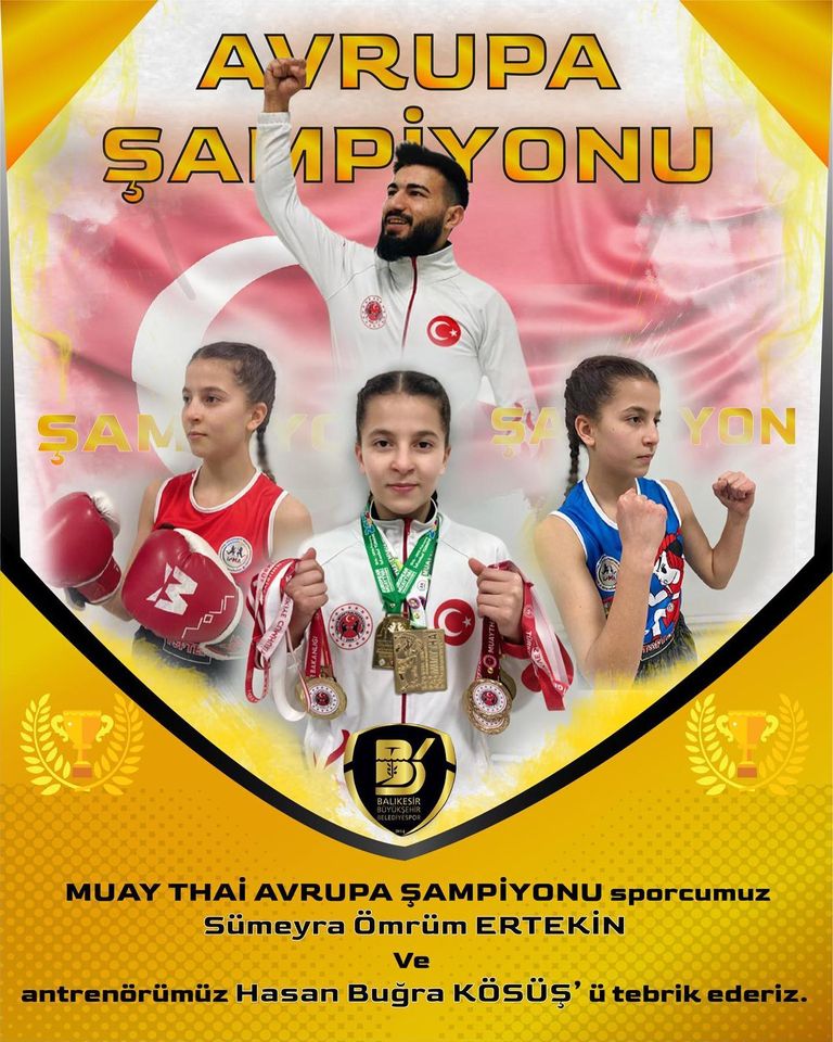 Sümeyra Ömrüm Ertekin Avrupa Şampiyonu