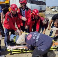 Vinç kırıldı 1 kişi öldü 1 kişi yaralandı