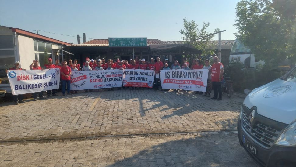 Belediye işçileri Balıkesir’den sesini yükseltti