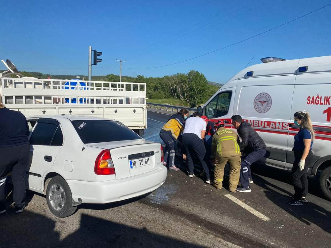 Balıkesir Edremit yolunda kaza