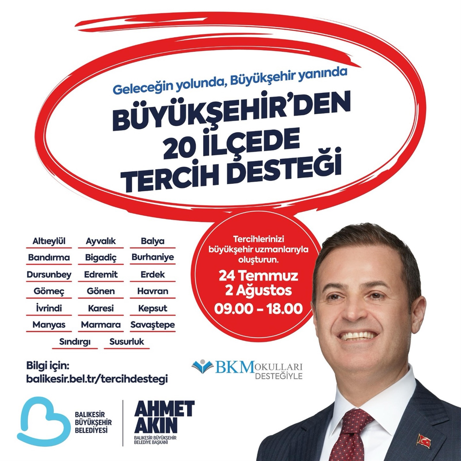 Gençler, üniversite tercihini Büyükşehir ile yapacak