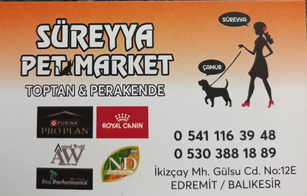 SÜREYYA PET MARKET     –    0541 116 39 48