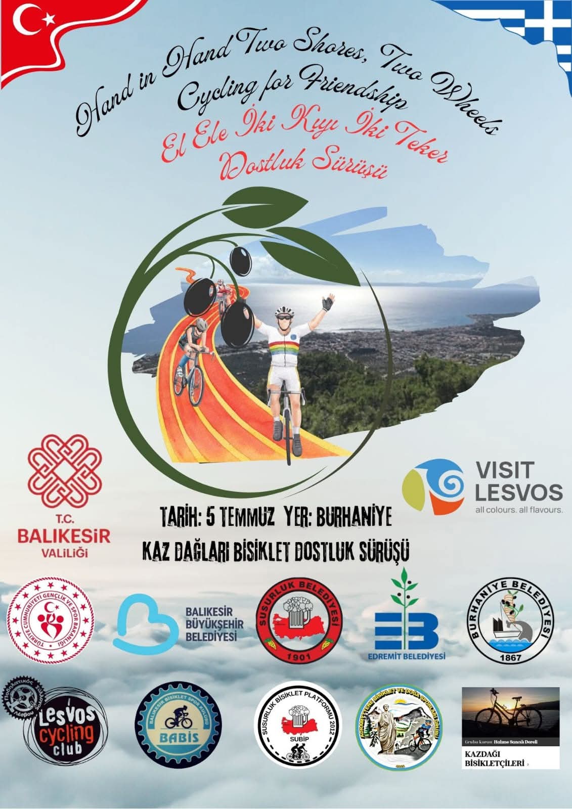 EL ELE İKİ KIYI, İKİ TEKER DOSTLUK SÜRÜŞÜ’