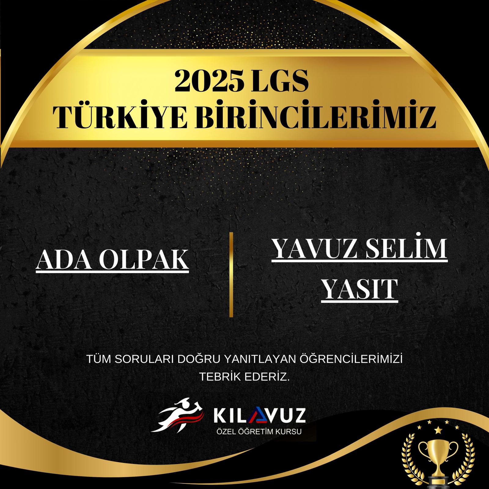 LGS Birincisi Edremit Kılavuz Dershanesi’nden Çıktı