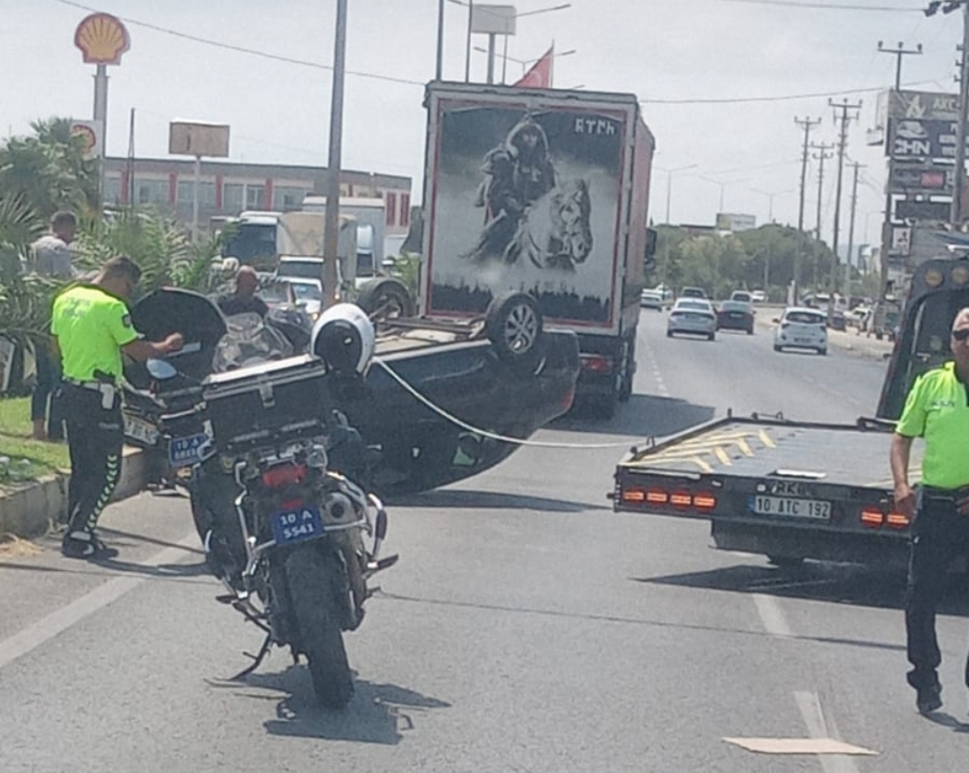 EDREMİT’TE KAZA 1 KİŞİ YARALI